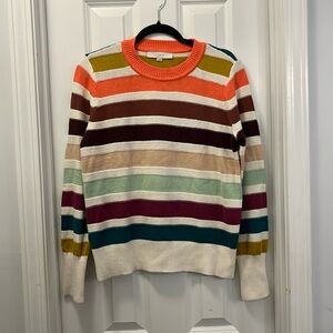 Soft Multicolored Striped Loft Crewneck Sweater - Never worn!